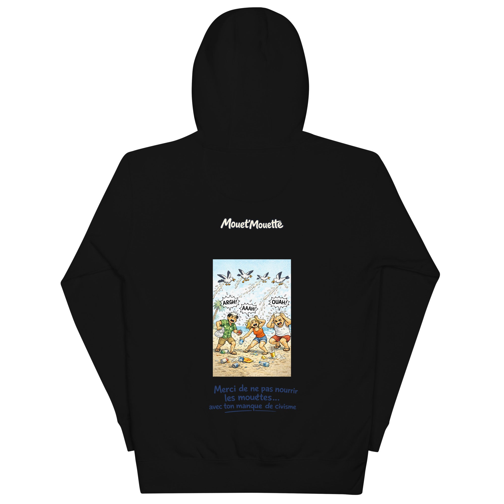 Sweat à Capuche Logo Manque de civisme Mouet'Mouette - Mouet'Mouette