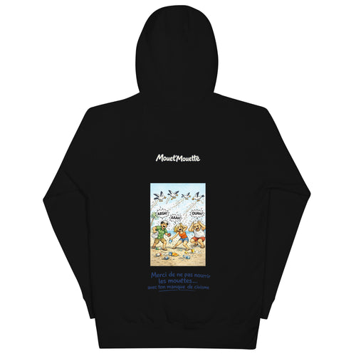 Sweat à Capuche Logo Manque de civisme Mouet'Mouette - Mouet'Mouette
