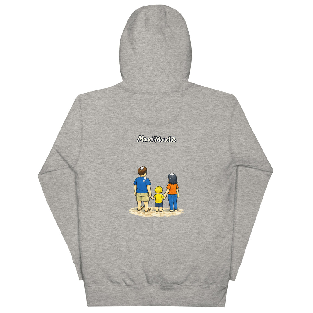 Sweat à Capuche Pas de bol en famille Logo Mouet'Mouette - Mouet'Mouette