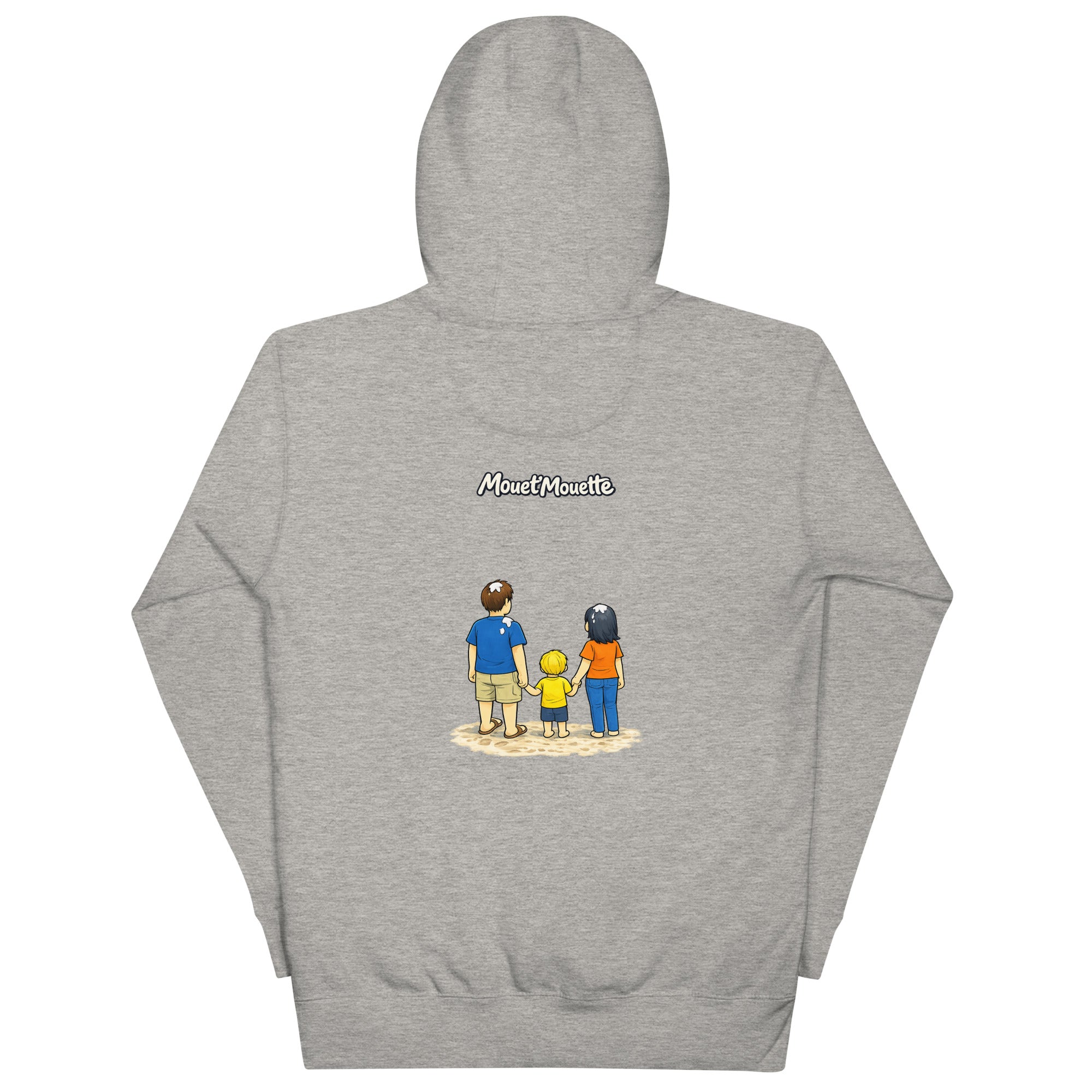 Sweat à Capuche Pas de bol en famille Logo Mouet'Mouette - Mouet'Mouette