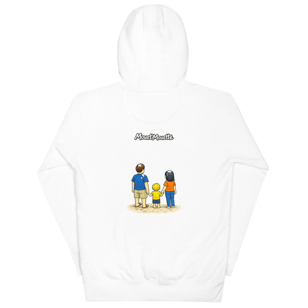 Sweat à Capuche Pas de bol en famille Logo Mouet'Mouette - Mouet'Mouette